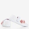 Children's white sneakers with a Gloriane bow - Footwear