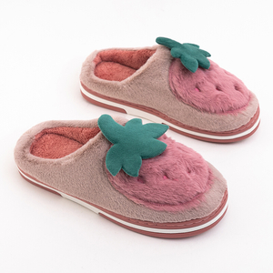 Colorful women's slippers with strawberry Edsy - Footwear