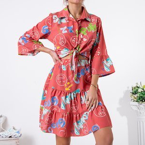 Coral patterned 2-piece women's set - Clothing