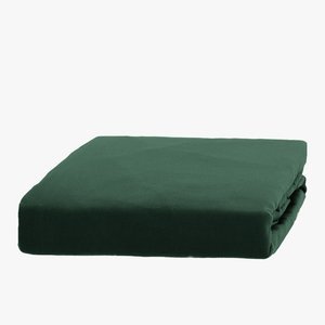 Cotton green sheet with an elastic band 180x200 - Sheets