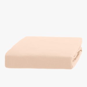 Cotton salmon sheet with an elastic band 180x200 - Sheets