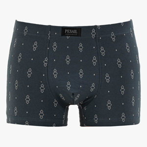 Dark Gray Geometric Men's Boxer Shorts - Underwear
