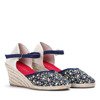 Dark blue espadrilles on the Aylin wedge heel- Shoes 1