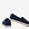 Dark blue women&#39;s espadrilles from Melicija eco-suede - Footwear 1
