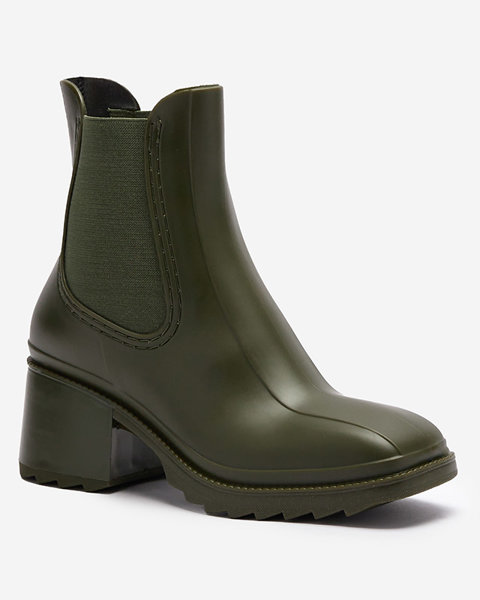 Dark green women's boots Caldala- Footwear
