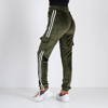 Dark green women's tracksuits with stripes - Clothing