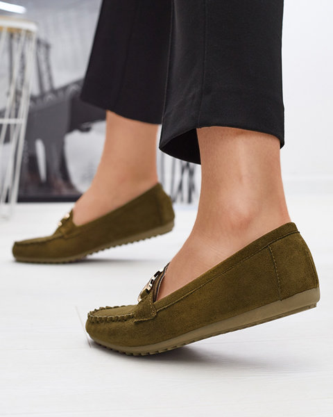 Eco-suede mint Viatu moccasins - Footwear