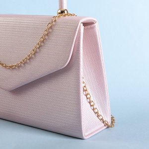 Elegant Pink Chain Handbag - Accessories