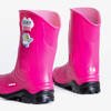 Fuchsia-black children's rain boots Happy Baby - Shoes