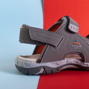 Gray boys 'Monekin velcro sandals - Footwear
