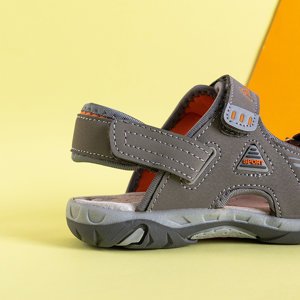 Gray boys 'sandals with Velcro Elbrus - Footwear