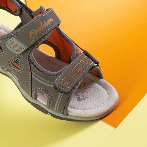 Gray boys 'sandals with Velcro Elbrus - Footwear