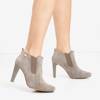 Gray - brown women's ankle boots Loretti - Footwear