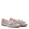 Gray loafers with Karmanellia ornament - Footwear 1