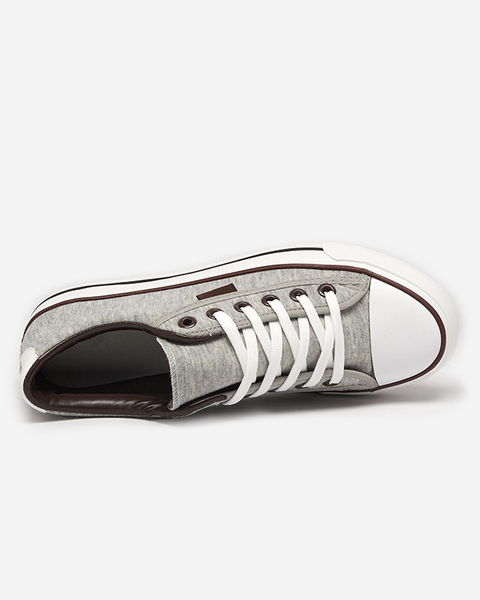 Gray men's sneakers Lotiru - Footwear