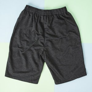 Gray men's sweatpants with stripes - Clothing