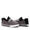Gray slip on with eco suede Brandi- Footwear 1