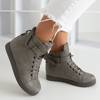 Gray sneakers with silver Harla ornaments - Footwear