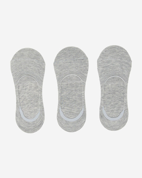 Gray women's 3-foot socks / pack - Underwear