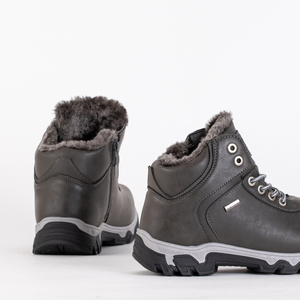 Gray women's Kikoi trekking shoes - Footwear