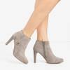Gray women's boots on a high heel Lotega - Footwear