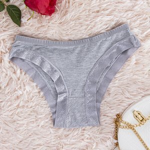 Gray women's panties panties - Underwear