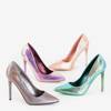 Green pumps with holographic Ibiza finish - Footwear