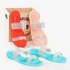 Kazo powder pink slippers with cubic zirconia - Footwear