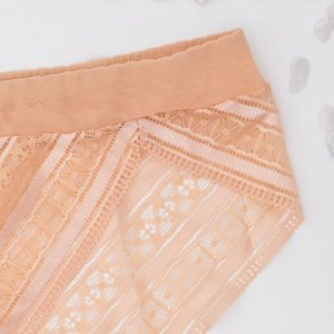 Ladies' beige lace panties - Underwear