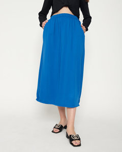 Ladies 'blue calf-length skirt - Clothing
