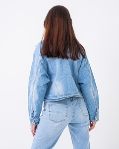 Ladies' blue denim jacket - Clothing