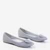 Light gray lacquered ballerinas with Monzie heart - Footwear