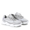 Light gray sports shoes with a higher sole Zooey - Footwear 1