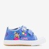 Little Miss blue velcro sneakers for kids - Footwear