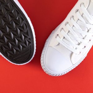 Lucas men's white sneakers - Footwear