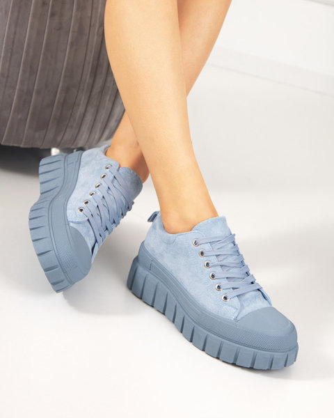 Maomis Blue Women's Tall Sneakers - Footwear