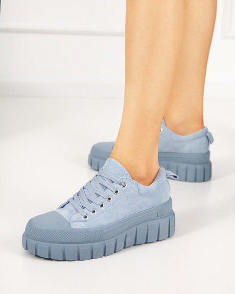 Maomis Blue Women's Tall Sneakers - Footwear