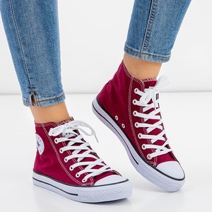 Maroon Women's High Sneakers Inter - Footwear