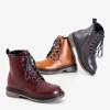 Maroon eco-leather children's boots Lesia - Shoes