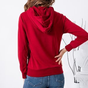 Maroon women's sweatshirt - Clothing