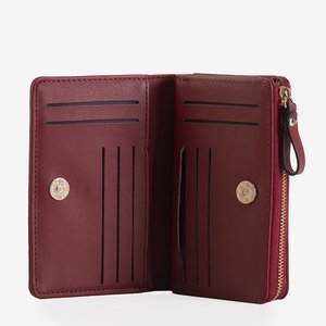 Maroon women's wallet - Accessories