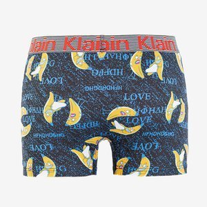 Men's black boxer shorts with bananas - Underwear