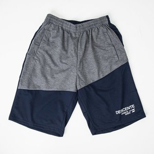 Navy blue men's sweat shorts - Clothing