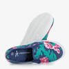 Navy blue women's slip on floral sneakers Rotar - Footwear