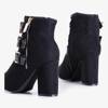 OUTLET Black women's ankle boots with Lardiano buckles - Footwear