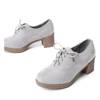 OUTLET Gray lace-up shoes on the post of Eluned - Footwear