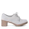 OUTLET Gray lace-up shoes on the post of Eluned - Footwear