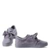 OUTLET Gray sports shoes tied with a Viculio ribbon - Footwear