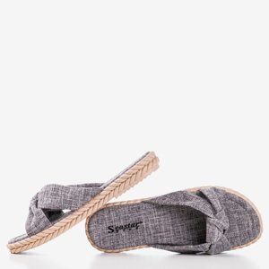 OUTLET Gray women's slippers Wastiva - Shoes
