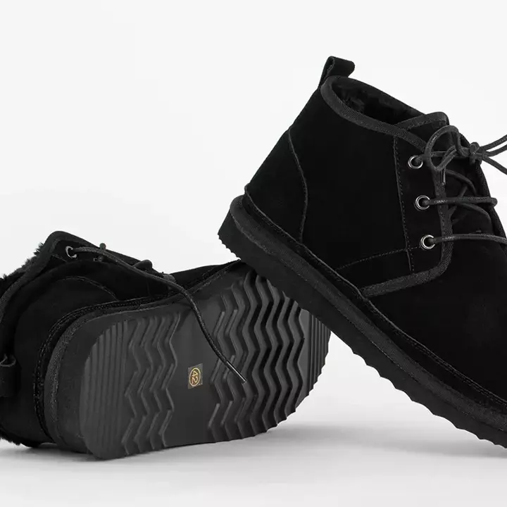 OUTLET Men's black snow boots Gavin - Footwear